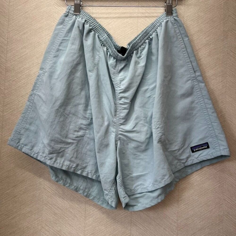 Patagonia Inner Mesh Liner Light Blue Hiking Baggie Shorts Mens Size XL